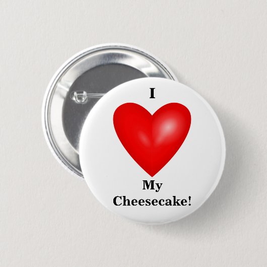 I my Cheesecake Button (Vorne & Hinten)