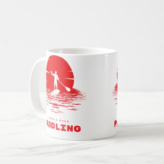 I Need A Good Paddling Rafting T Shirt Kaffeetasse (Vorderseite Links)