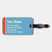 I Need a Vacation from This Vacation Funny Trendy Gepäckanhänger (Rückseite horizontal)