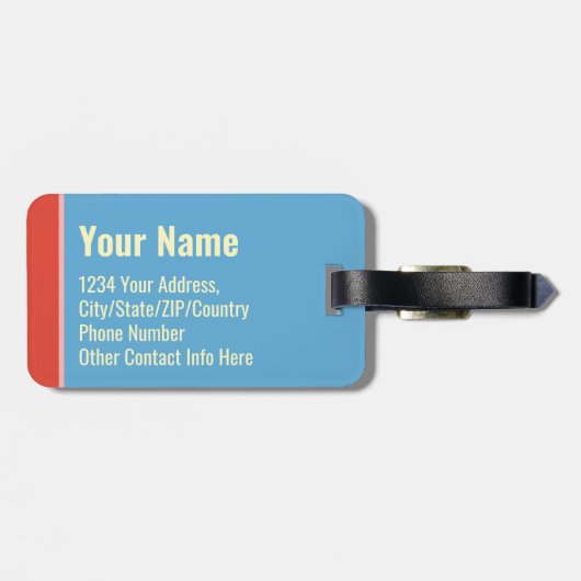 I Need a Vacation from This Vacation Funny Trendy Gepäckanhänger (Rückseite horizontal)