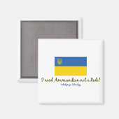 I-need-Ammo-Zelenskyy Magnet (Vorderseite/Rückseite)