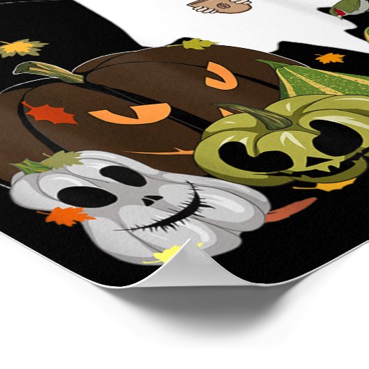 I Need Boo-ffee Ghost Jack-o-lantern Coffee Lover  Poster (Ecke)