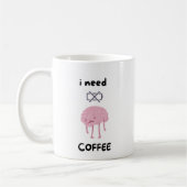 I Need Coffee - Funny Coffee Lover Mug" Kaffeetasse (Links)