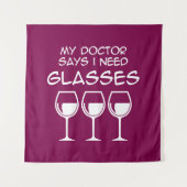 I need glasses wandteppich (Vorderseite)