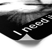 I Need Ibuprofen Cat Meme Funny Silly Cat Ironic W Poster (Ecke)