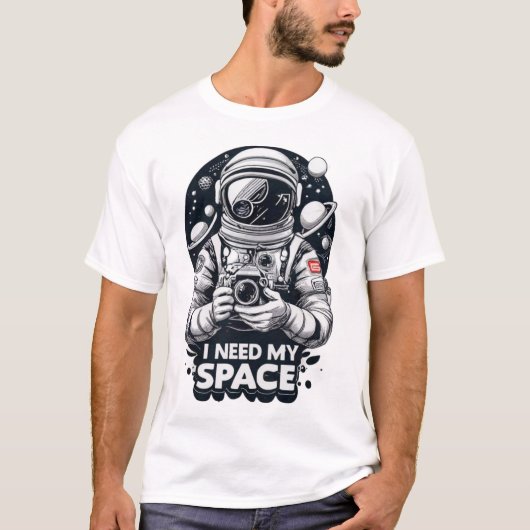  "I Need My Space" Graphic  T-Shirt (Vorderseite)