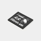 I Need Vitamin Sea Turtle Post-it Klebezettel (angewinkelt)