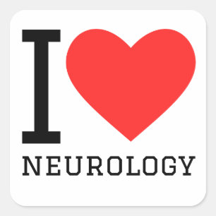 I Neurologie der Liebe Quadratischer Aufkleber