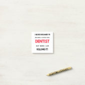 I Never Dreamed I d'Become A Super Cool Dentist 2 Post-it Klebezettel (Auf Schreibtisch)