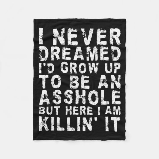 I Never Dreamed I'd Grow Up To Be An Hole, But Her Fleecedecke (Vorderseite)