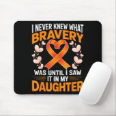I Never Knew What Bravery Was Leukemia Awareness S Mousepad (Mit Mouse)