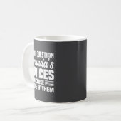 I Never Question Amanda's Choices Funny Husband Wi Kaffeetasse (Vorderseite Links)