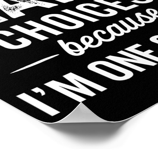 I Never Question Leah’s Choices - Leah D Name Poster (Ecke)