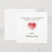 I Never Want to Stop Making Memories With You (Vorne/Hinten)