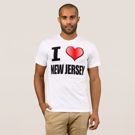 ♥ I New-Jersey T - Shirt - Männer (Vorne ganz)