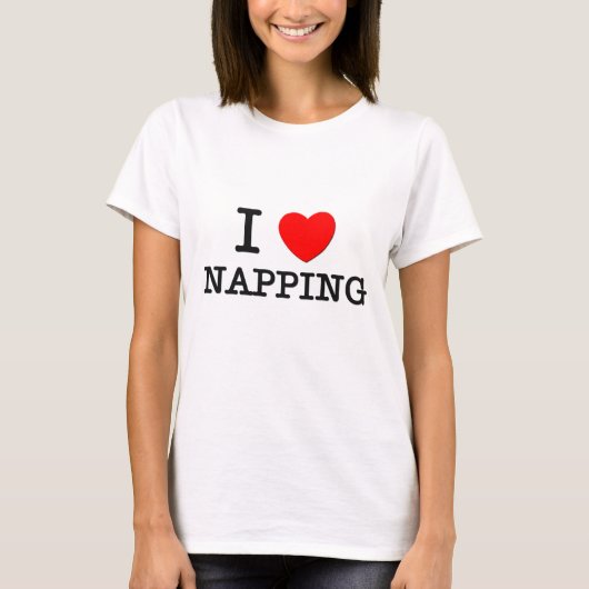 I Nickerchen machende Liebe T-Shirt (Vorderseite)