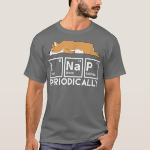 I Nickerchen Periodisch Funny Science Corgi Lazy J T-Shirt