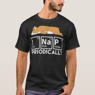I Nickerchen Periodisch Funny Science Corgi Lazy J T-Shirt