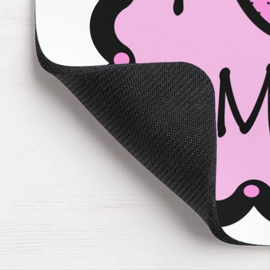 I niedlicher T - Shirt der Liebe-Mimi Mousepad (Ecke)