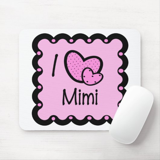 I niedlicher T - Shirt der Liebe-Mimi Mousepad (Mit Mouse)