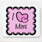 I niedlicher T - Shirt der Liebe-Mimi Mousepad (Vorne)