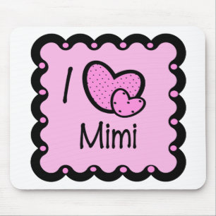 I niedlicher T - Shirt der Liebe-Mimi Mousepad