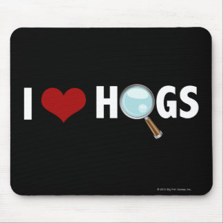 I nimmt Liebe Rot/Weiß in Beschlag Mousepad
