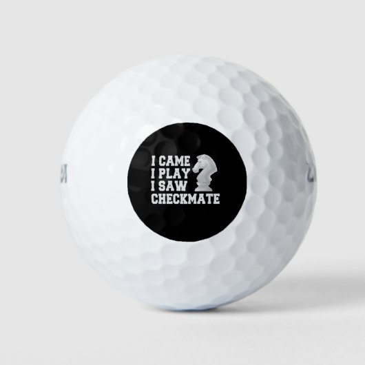 I Nockeni Play I Saw Checkmate Funny Chess PLayer Golfball (Vorderseite)