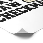 I Nockeni Play I Saw Checkmate Funny Chess PLayer Poster (Ecke)