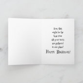 I Not Saying You're Getting Old... Birthday Karte (Innenseite)