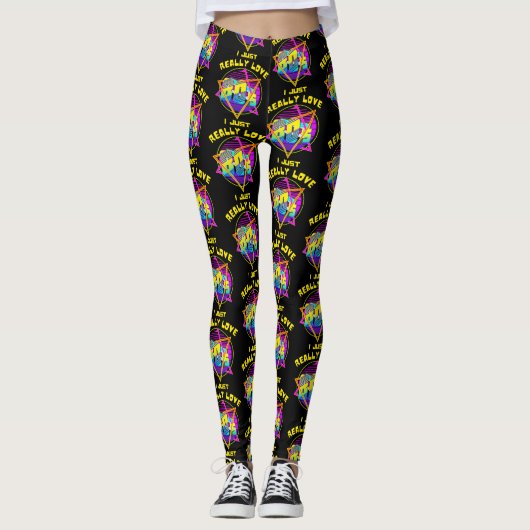 I NUR WIRKLICH LIEBE 80er Leggings (Vorderseite)