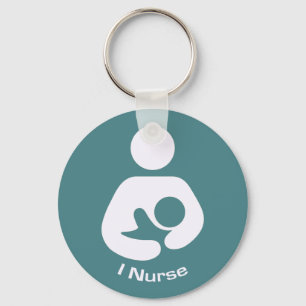 I Nurse Pro-Stillzeit-Symbol (Aquamarin) Schlüsselanhänger