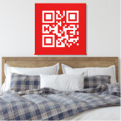 I ❤ NY — QR-Code Leinwanddruck (Insitu (Schlafzimmer))