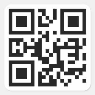 I ❤ NY — QR-Code Quadratischer Aufkleber