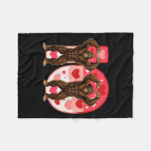 I-o Couples Matching Funny Bigfoot In Midwestern V Fleecedecke (Vorderseite (Horizontal))