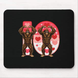 I-o Paare passend Lustiger Bigfoot im Mittleren We Mousepad