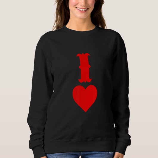 I Of Hearts Love Couples Valentines Day Gifts for  Sweatshirt (Vorderseite)