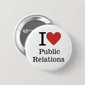 I ❤️ Öffentlichkeitsarbeit für Mitarbeiter CUSTOM Button (Vorne & Hinten)