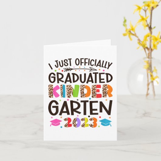 I Offizieller Kindergarten Abschluss 202 Karte (Gelbe Blume)