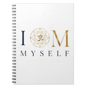 I OM Myself Meditation & Achtsamkeits-Notizbuch Notizblock