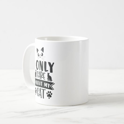 I Only Care About Kaffeetasse (Vorderseite Links)