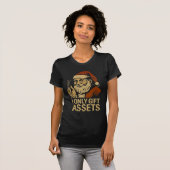I Only Gift Assets™ Crypto Santa Web3 Weihnachts-D T-Shirt (Vorne ganz)