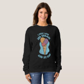 I Only Love Ice Cream And My Dad Child Father Kid Sweatshirt (Vorne ganz)