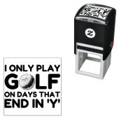 I Only Play Golf Permastempel (Beispiel)