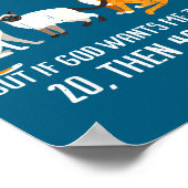 I Only Wanted 10 Cats - Pets Funny Cats Quote Humo Poster (Ecke)