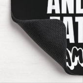 I Opened My Mouth And My Father Came Out Funny Hum Mousepad (Ecke)