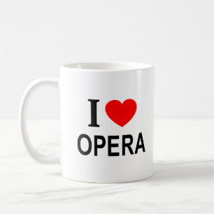 I ❤️ OPERA I LIEBE OPERA I HEART OPERA KAFFEETASSE