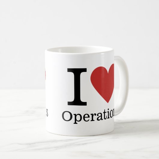 I ❤️ Operationen der Liebe - TASSE der Hauptabteil (VorderseiteRechts)