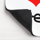 I Otter des Herz-(Liebe) Mousepad (Ecke)
