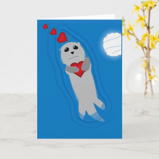 I Otter-ly Adore you Karte (Gelbe Blume)